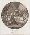 The Banquet (Shakespeare, Macbeth, Act 3, Scene 3), John Baldrey  British, Stipple engraving