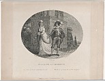 Beatrice and Benedick (Shakespeare, Much Ado About Nothing, Act 4, Scene 1), Charles Gauthier Playter British, Stipple engraving