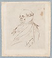Self-Portrait as Monsieur Prudhomme, Henry-Bonaventure Monnier  French, Pen and brown ink