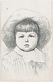 Portrait of a Child (Cyril Nast?), Thomas Nast American, born Germany, Etching, touched with graphite; proof