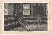 The Noon Recess (from "Harper's Weekly," Vol. XVII), Winslow Homer American, Wood engraving