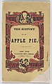 The History of an Apple Pie, McLoughlin Brothers American, Illustrations: hand colored sterotypes
