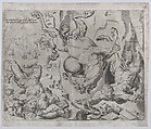 The World Perishing Together with Knowledge and Love, from The Unrestrained World, plate 4, Dirck Volckertsz Coornhert Netherlandish, Etching and Engraving; second state of two (New Hollstein)