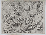 The World Carrying Away Knowledge and Love, from The Unrestrained World, plate 3, Dirck Volckertsz Coornhert  Netherlandish, Etching and Engraving; second state of two (New Hollstein)
