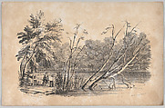 Sylvan Lake, Greenwood Cemetery, in: The New York Drawing Book, Containing a Series of Original Designs and Sketches of American Scenery, No. 2, Frances Flora Bond Palmer American, born England, Lithograph