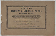 The New York Drawing Book, Containing a Series of Original Designs and Sketches of American Scenery, by F. Palmer, No. 2, Frances Flora Bond Palmer (American (born England), Leicester 1812–1876 New York), Illustrations: lithographs, two touched with white