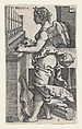Musica, from "The Seven Liberal Arts", Sebald Beham German, Engraving
