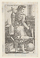 Geometria, from "The Seven Liberal Arts", Sebald Beham German, Engraving