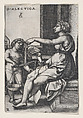 Dialectica, from "The Liberal Arts", Georg Pencz  German, Engraving