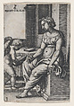 Rhetorica, from "The Liberal Arts", Georg Pencz  German, Engraving