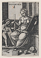 Geometria, from "The Liberal Arts", Georg Pencz  German, Engraving