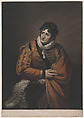 George Frederick Cooke in the Character of Iago (Shakespeare's "Othello"), James Ward British, Mezzotint, hand-colored; proof before letters