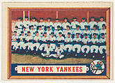 New York Yankees, from the "1957 Topps Regular Issue" series (R414-12), issued by Topps Chewing Gum Company., Topps Chewing Gum Company  American, Commercial color lithograph