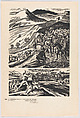 Plate 43: two scenes relating to the activities of the guerillas fighting against the regime Victoriano Huerta, from the portfolio 'Estampas de la revolución Mexicana' (prints of the Mexican Revolution), Alberto Beltrán Mexican, Linocut