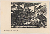 Plate 78: the declaration of war by Mexico on Germany, Italy, and Japan on 1 June 1942, from the portfolio 'Estampas de la revolución Mexicana' (prints of the Mexican Revolution), Juan Antonio Franco Guatemalan, Linocut
