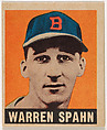 Warren Spahn, from the All-Star Baseball series (R401-1), issued by Leaf Gum Company, Leaf Gum, Co., Chicago, Illinois American, Commercial chromolithograph