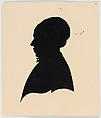 Unidentified profile portrait, woman facing left, Anonymous, German  German, Cut black paper silhouette