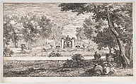 Grand Garden View, Abraham Genoels II  Flemish, Etching
