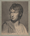 Portrait of a Young Man, Pierre Narcisse Guérin French, Black chalk, stumping, heightened with white chalk
