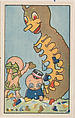 Too Many Feet, bakery card from the Pullman Kids in Wonderland series (D69), issued by the Weber Baking Company, Weber Baking Company  American, Commercial color lithograph
