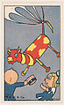 The Flying Cow, bakery card from the Pullman Kids in Wonderland series (D69), issued by the Weber Baking Company, Weber Baking Company American, Commercial color lithograph