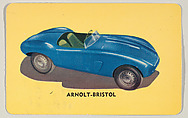 No. 40, Arnolt-Bristol, bakery insert card from the Sports Cars 1955 series (D72), issued by Mother's Cookies, Mother's Cookies  American, Commercial color lithograph