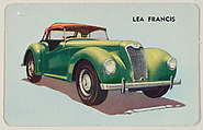 No. 41, Lea Francis, bakery insert card from the Sports Cars 1955 series (D72), issued by Mother's Cookies, Mother's Cookies  American, Commercial color lithograph