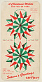 A Christmas Mobile, bakery insert card issued for the holidays by Safeway stores, Safeway Inc. American, Commercial color lithograph