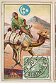 The Mail in Egypt, bakery card from the Stamps and Mail Carriers of All Nations series (D73), issued by the Rochester Baking Company, Rochester Baking Company  American, Commercial color lithograph
