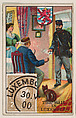 The Mail in Luxemburg, bakery card from the Stamps and Mail Carriers of All Nations series (D73), issued by the Rochester Baking Company, Rochester Baking Company  American, Commercial color lithograph