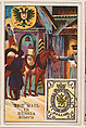 The Mail in Russia, bakery card from the Stamps and Mail Carriers of All Nations series (D73), issued by the Rochester Baking Company, Rochester Baking Company  American, Commercial color lithograph