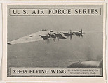 XB-35 Flying Wing, bakery card from the U. S. Planes and Warships series (D85), Purity Pretzel Company, Commercial lithograph