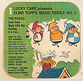 Elmo Topp's Magic Riddle No. 1, bakery card from the Lucky Cake Surprise Cards series (D94-1), issued by Tip Top Bakeries, Tip Top Bakeries, Commercial color lithograph