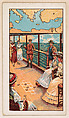 Shuffle-Board on the Promenade Deck, bakery card from the Around the World Series (D92), issued by White Star Bakery, White Star Bakery American, Commercial color lithograph