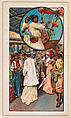 To Cairo by railway, Egyptian Musicians, bakery card from the Around the World Series (D92), issued by White Star Bakery, White Star Bakery  American, Commercial color lithograph