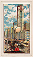 Broadway, New York, bakery card from the Around the World Series (D92), issued by White Star Bakery, White Star Bakery American, Commercial color lithograph