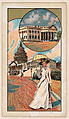 Washington, Capitol and White House, bakery card from the Around the World Series (D92), issued by White Star Bakery, White Star Bakery American, Commercial color lithograph