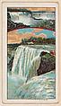 Niagara Falls, View from Goat Island, bakery card from the Around the World Series (D92), issued by White Star Bakery, White Star Bakery American, Commercial color lithograph