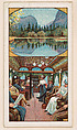 Yosemite Valley, Mirror Lake, Pullman Car, bakery card from the Around the World Series (D92), issued by White Star Bakery, White Star Bakery  American, Commercial color lithograph
