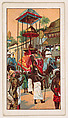 Procession in Colombo, bakery card from the Around the World Series (D92), issued by White Star Bakery, White Star Bakery  American, Commercial color lithograph