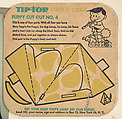 Puppy Cut Out No. 4, bakery card from the Lucky Cake Surprise Cards series (D94-1), issued by Tip Top Bakeries, Tip Top Bakeries, Commercial color lithograph