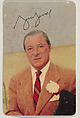 George Jessel, No. 32, bakery card from the Television and Radio Stars series (D77), issued by Mother's Cookies, Mother's Cookies  American, Commercial color lithograph