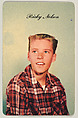 Ricky Nelson, No. 4, bakery card from the Television and Radio Stars series (D77), issued by Mother's Cookies, Tip Top Bakeries, Commercial color lithograph