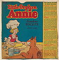 Little Orphan Annie, No. 1, front packaging from the Paper Dolls series (D95) issued by Loose-Wilkes Biscuit Company, Loose-Wiles Biscuit Company American, Commercial color lithograph