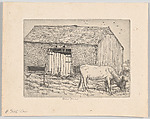 Galt's Cow, Ernest Haskell American, Etching