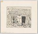 Chicken House, Ernest Haskell American, Etching