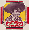 Cisco Kid (red border set), from the Bread End Labels series (D290-4) issued by Freihofers Baking Company, Freihofer Baking Company  American, Commercial color lithograph