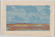The Big Sky, or Marshes, Arthur Wesley Dow  American, Color woodcut
