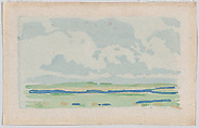 The Big Sky, or Marshes, Arthur Wesley Dow  American, Color woodcut