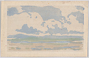 The Big Sky, or Marshes, Arthur Wesley Dow  American, Color woodcut